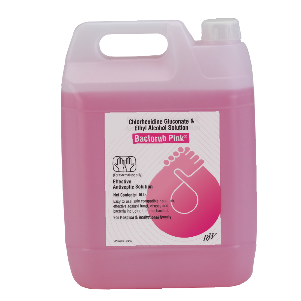 Bactorub Pink 100ml Chlorhexidine Based Hand Rubs Rwscience